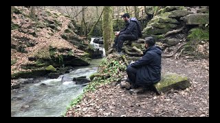 Beautiful Winter Trek Healey Dell Rochdale  Waterfall Stream Forest 4K UHD 60fps [upl. by Ecenaj]