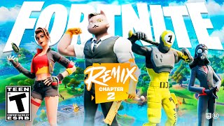 NEW FORTNITE CHAPTER 2 REMIX UPDATE RIGHT NOW NEW BATTLE PASS MAP amp MORE Chapter 5 LIVE [upl. by Holtz]