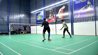 Murali amp Easwar vs athikesavan amp Dr Saravanan  really smash faster badminton 🏸 [upl. by Ggerc]