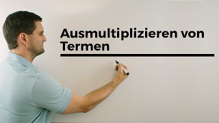 Ausmultiplizieren von Termen Klammern auflösen Mathe by Daniel Jung [upl. by Stormie]