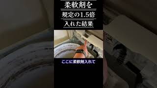 【柔軟剤】を規定の15倍入れ続けた結果…！？ cleaning 柔軟剤 洗濯機分解清掃 掃除 大掃除 [upl. by Nallaf]