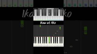 Ikaw at Ako TJ Monterde perfectpiano pianocover pianotutorial shortsvideo [upl. by Wainwright783]