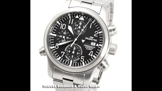 Fortis B42 Flieger Chronograph Alarm limitiert Ref 6571011 FM10119 [upl. by Nevyar]