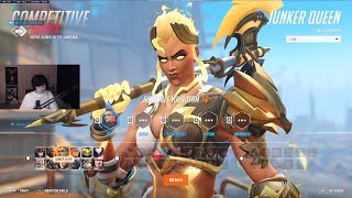 17K DMG SUPER JUNKER QUEEN  REINHARDT GAMEPLAY OVERWATCH 2 SEASON 12 [upl. by Llerrud]