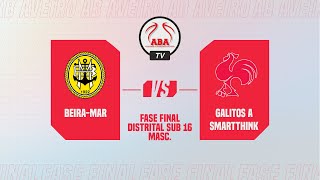 Fase Final Distrital de Sub 16 Masculino  BeiraMar vs Galitos A Smartthink [upl. by Eiclek]