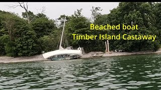 Castaway for 6 months Sailboat caught in storm and beached on Timber Island in Lake Ontario [upl. by Gytle]