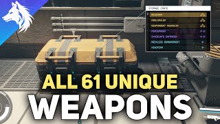 Starfield All 61 Unique Weapons amp How To Get Them [upl. by Annmarie877]