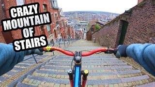 URBAN MTB FREERIDE DOWN A CRAZY MOUNTAIN OF STAIRS [upl. by Yates764]