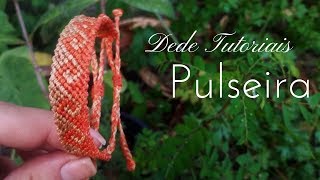 Dede Tutoriais  Como fazer pulseira grega com padrão 74 [upl. by Claudette35]