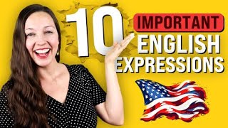 10 Important English Phrases Advanced Vocabulary Lesson [upl. by Esiom]