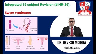 🕉 Integrated 19 subject Revision INR36 Swyer syndrome by Dr Devesh Mishra [upl. by Girardo847]