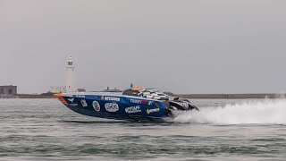 Cowes International Offshore Powerboat Race  Cowes Torquay pool [upl. by Iris]