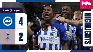 PL Highlights Brighton 4 Spurs 2 [upl. by Anitnahs607]