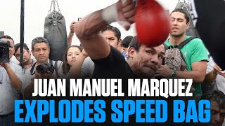 Juan Manuel quotDinamitaquot Márquez EXPLODES a speed bag [upl. by Yelrebmik]