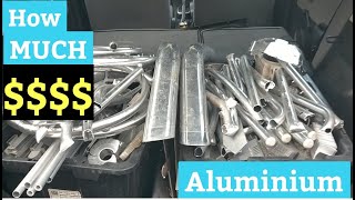 How much money for scrap Aluminium  trash to riches  Metal prices  scrapping  aluminium [upl. by Atoiganap]