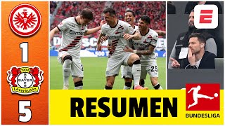 BAYER LEVERKUSEN sigue INVICTO aplastó al Frankfurt y ya piensa en liquidar a la Roma  Bundesliga [upl. by Ereveniug]