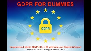 GDPR for DUMMIES Corso in 52 settimane Lezione 39 Alcune misure di sicurezza in pratica [upl. by Gingras]