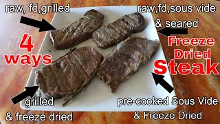 PERFECT Freeze Dried Steak 4 Different Ways amp Rehydration Tips [upl. by Eicak]