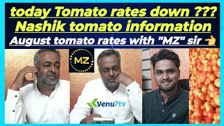 Chintamani today tomato rates down  Nashik tomato informations only one Venu7tv [upl. by Ellesirg]