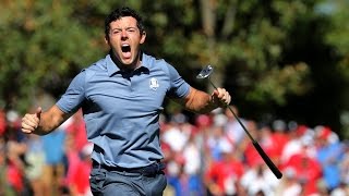 Rory McIlroy v Patrick Reed  Incredible putts and reaction [upl. by Trin265]