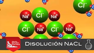 Disolución NaCl  animación│química [upl. by Avon375]