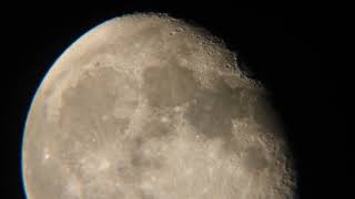 The moon seen through Skywatcher 130900 [upl. by Toffey]