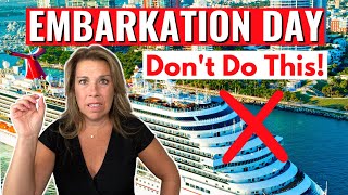 13 BIG Embarkation Day Mistakes Not to Make on a Cruise [upl. by Nelda]