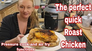 Ninja Foodi Whole Roast Chicken  Pressure Cooker whole Chicken [upl. by Dannie]