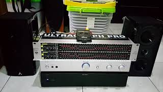 Atlantic Technology 2400LR with Rotel RB03 Rotel RC03 amp Behringer FBQ3102HD P1 [upl. by Guildroy]