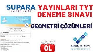 SUPARA TÜRKİYE GENELİ TYT DENEME SINAVI GEOMETRİ ÇÖZÜMÜ [upl. by Tay]