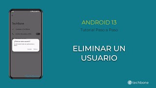 Eliminar un Usuario Android 13 [upl. by Esemaj]