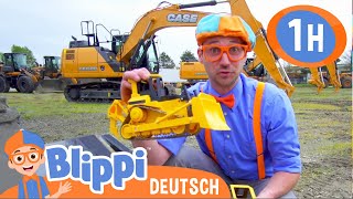 Bagger und Baufahrzeuge  Kinderlieder und Cartoons  Blippi  Moonbug Kids Deutsch [upl. by Schoenberg549]