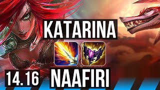 KATARINA vs NAAFIRI MID  1411 Legendary 900 games  EUW Master  1416 [upl. by Sell]