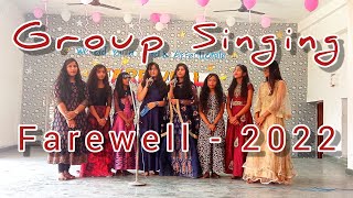 Farewell Group Singing 202122  Farewell group Song  song performance by 9th class girls SFS [upl. by Lesnah]