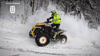 Frozen Rush 🥶🚀 Snow Ice Race ❄️❗️ATV SSV QUAD MOTO❗️quotBăiuț Maramureșquot Day 1 [upl. by Saidnac318]