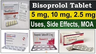 bisoprolol fumarate tablets 25 mg 10 mg 5 mg  Mode of action  Uses Side Effects Mechanism [upl. by Ilaire]