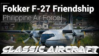 Philippine Air Force Fokker F27 Friendship Transport Plane  Startup to Takeoff  Baguio City [upl. by Bahr]