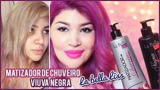 Viúva Negra e Matizador de Chuveiro  La Bella Liss Reconstrução Low Poo [upl. by Derek]