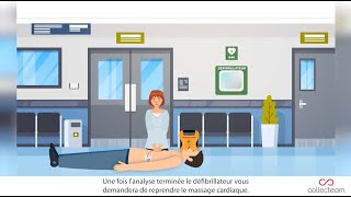 PRÉVENTION Défibrillateur et massage cardiaque comment procéder [upl. by Olathe]