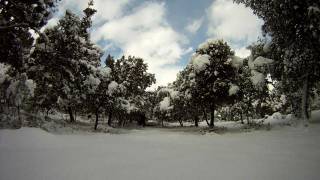 Nevada en Mallorca  Timelapse Alaro  Nieve en Mallorca  Snow [upl. by Ewer]