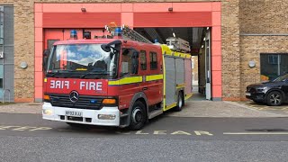 MK1 Old MK1 leaving Dockhead Fire Station From Open Day RF02XJJ [upl. by Iretak]