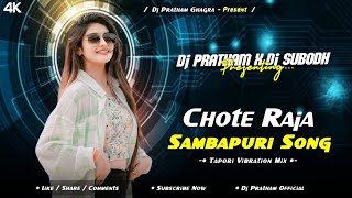 Chote Raja Sambapuri Dj Song  Tapori Vibration Mix  Dj Pratham Nd Dj Subodh [upl. by Vilberg]