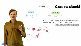 Jak zamienić ułamki dziesiętne na ułamki zwykłe  Matematyka 7 klasa [upl. by Estes]