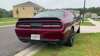 dodge challenger RT 2019 exhaust sound [upl. by Kamal]