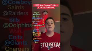 Predicting the New England Patriots 2023 NFL Schedule [upl. by Shishko894]