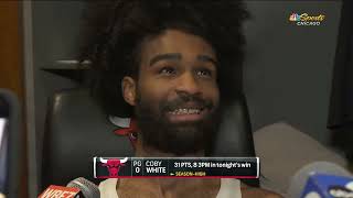 Coby White Postgame Interview  New Orleans Pelicans vs Chicago Bulls  12223 [upl. by Rabaj162]