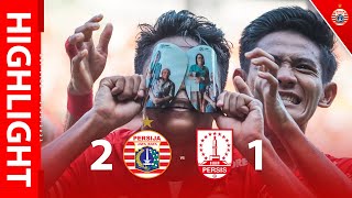 HIGHLIGHT  Persija Jakarta 21 Persis Solo BRI Liga 1 20222023 [upl. by Notrab]