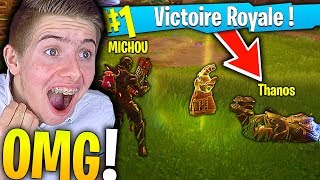 JAI TUÉ MON PREMIER THANOS ET FAIT TOP 1 GRÂCE AU GANT DE LINFINI SUR FORTNITE BATTLE ROYALE [upl. by Alisia]