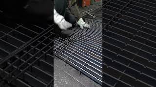 Hot dip galvanized steel grating processing [upl. by Uyekawa545]