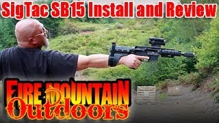 SigTac SB15 Arm Stabilizer AR15 pistol review and analysis [upl. by Llednav102]